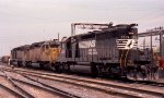 NS 3319 and a pair of UP locos at the fuel racks